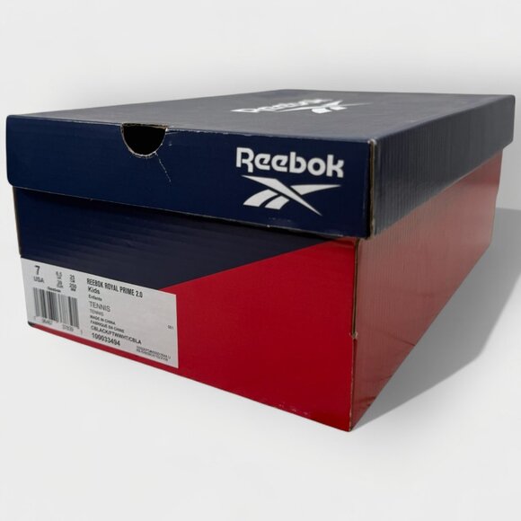 Reebok Boys Royal Prime 2.0 Black White US 7 Big Kids Sneaker New w/ Box - Picture 12 of 13